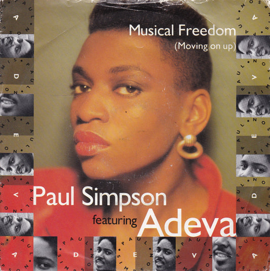 Paul Simpson Featuring Adeva – Musical Freedom (Moving On Up) 7" vinyl P/S single G+/VG