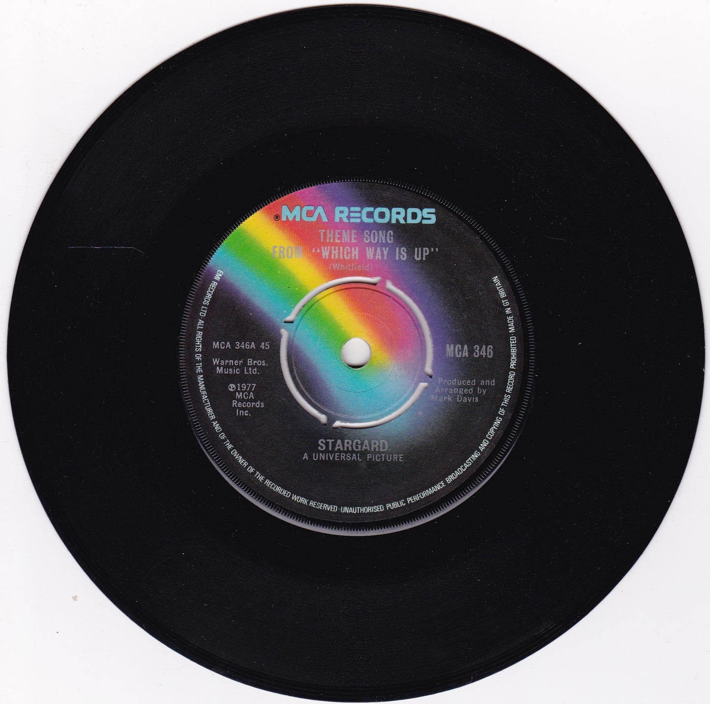 Stargard ‎– Theme Song From "Which Way Is Up" (MCA 1977) 7" vinyl single G+/-