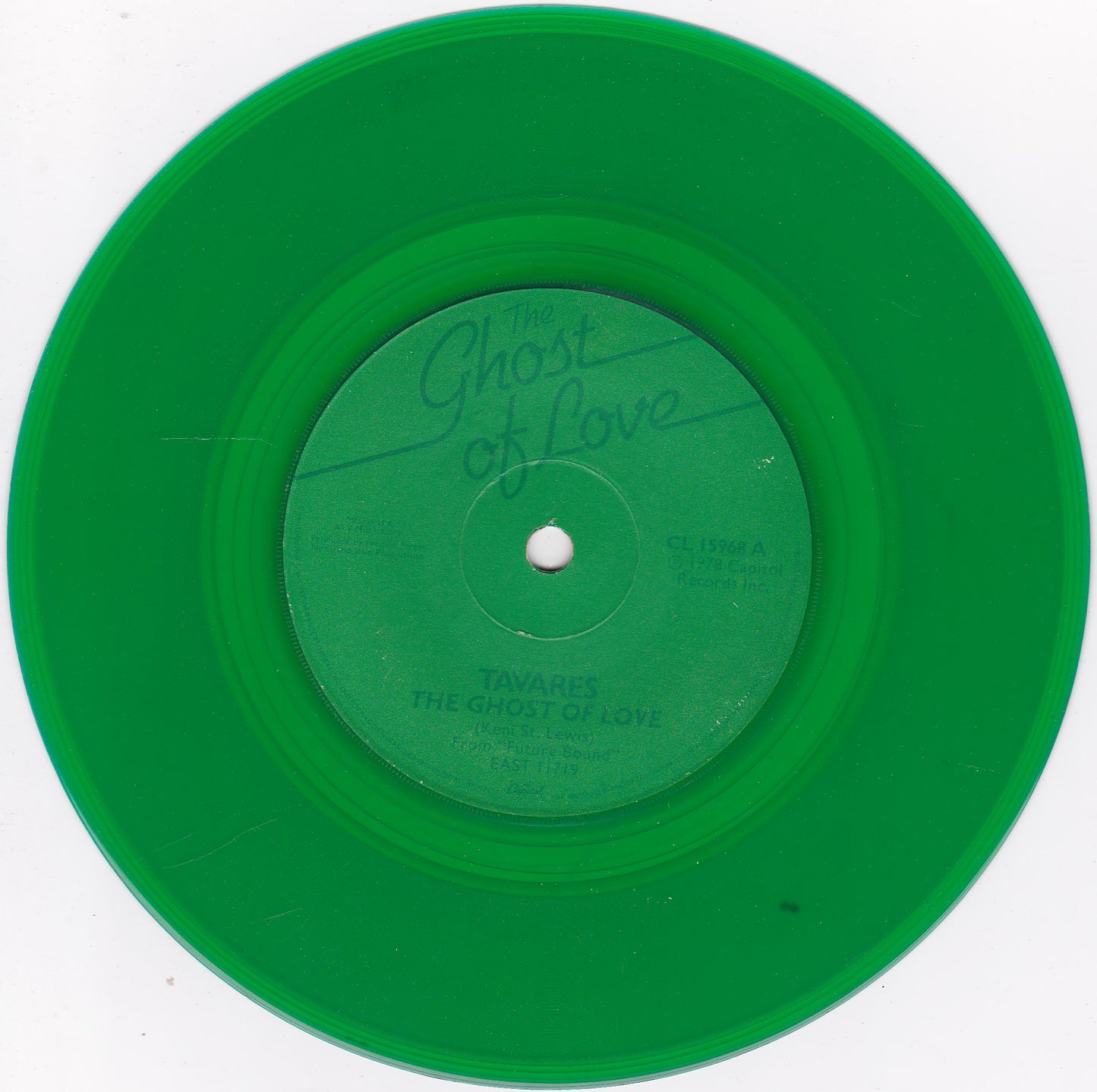 Tavares – The Ghost Of Love (Capitol 1978) 7" single G+/- green vinyl