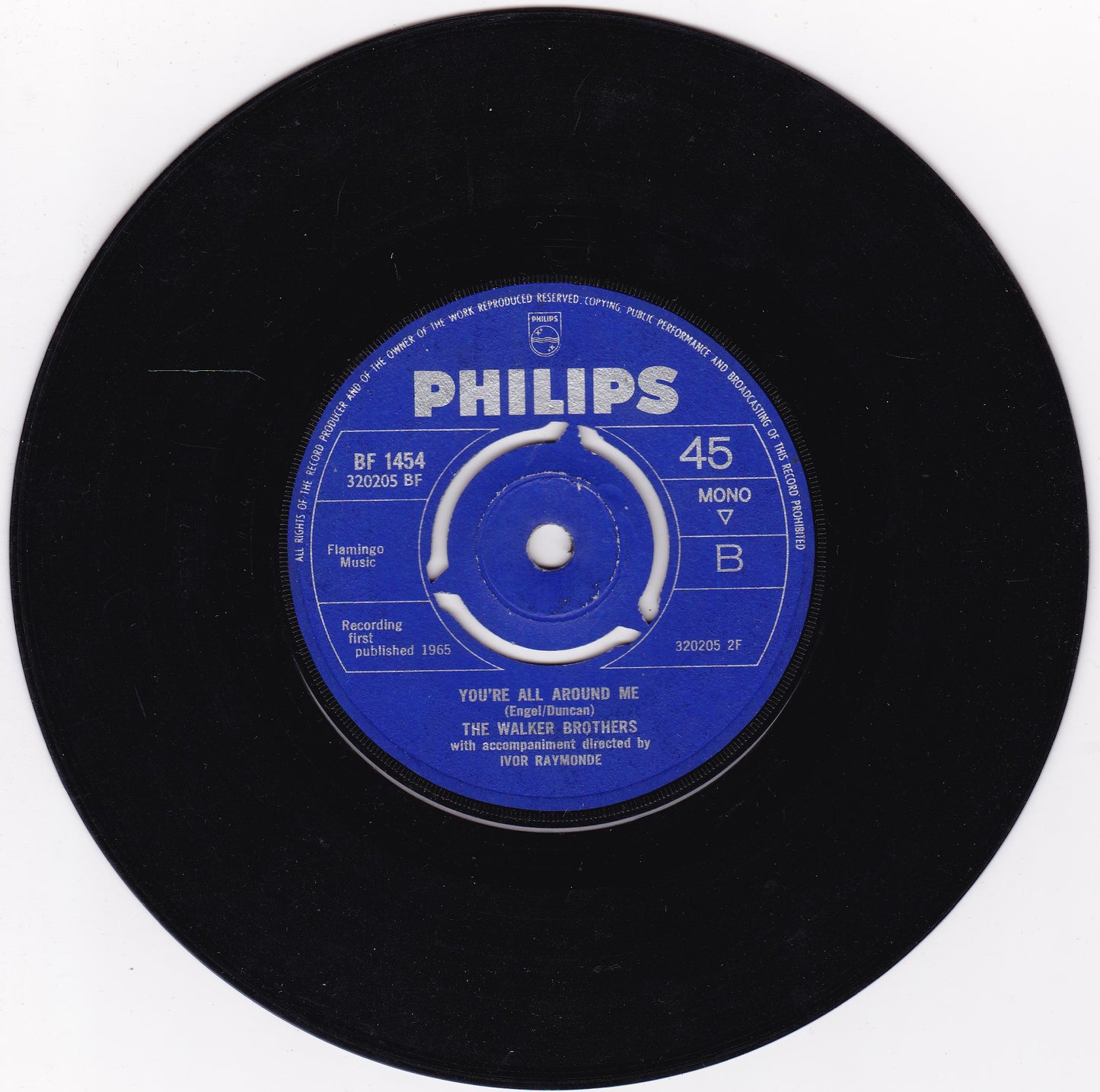 The Walker Brothers – My Ship Is Coming In (Philips 1965) 7" vinyl single G+/-