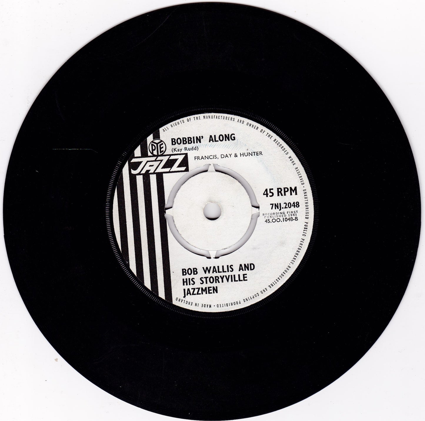 Bob Wallis And His Storyville Jazzmen ‎– Come Along Please (Pye 1962) 7" vinyl single G+/-