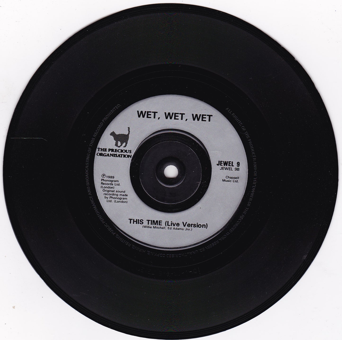 Wet Wet Wet ‎– Sweet Surrender (1989) 7" vinyl P/S single G+/VG