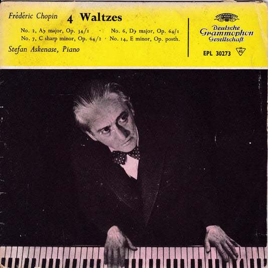 Chopin, Askenase ‎– 4 Walzes (Deutsche Grammophon) 7" vinyl P/S EP G+/G+