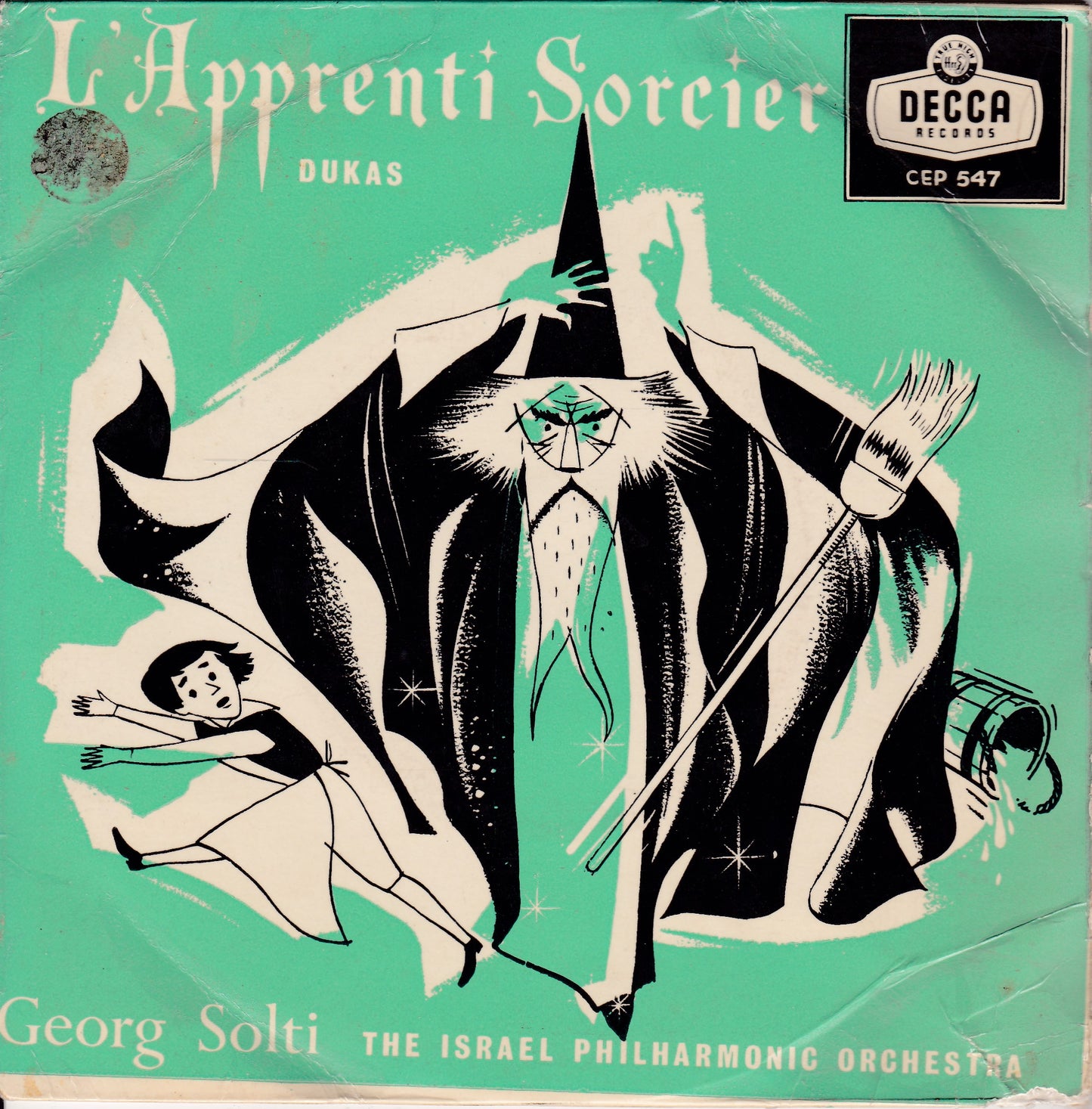 Dukas, Solti - L'Apprenti Sorcier (Decca) 7" vinyl P/S EP G+/G+