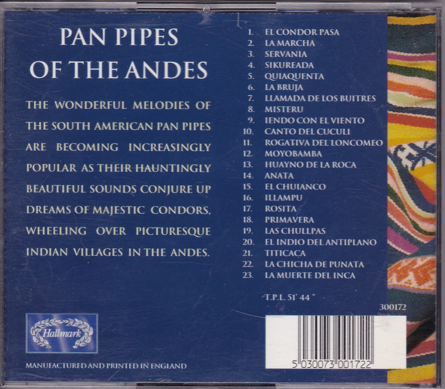 Various – Pan Pipes Of The Andes (1995) CD album