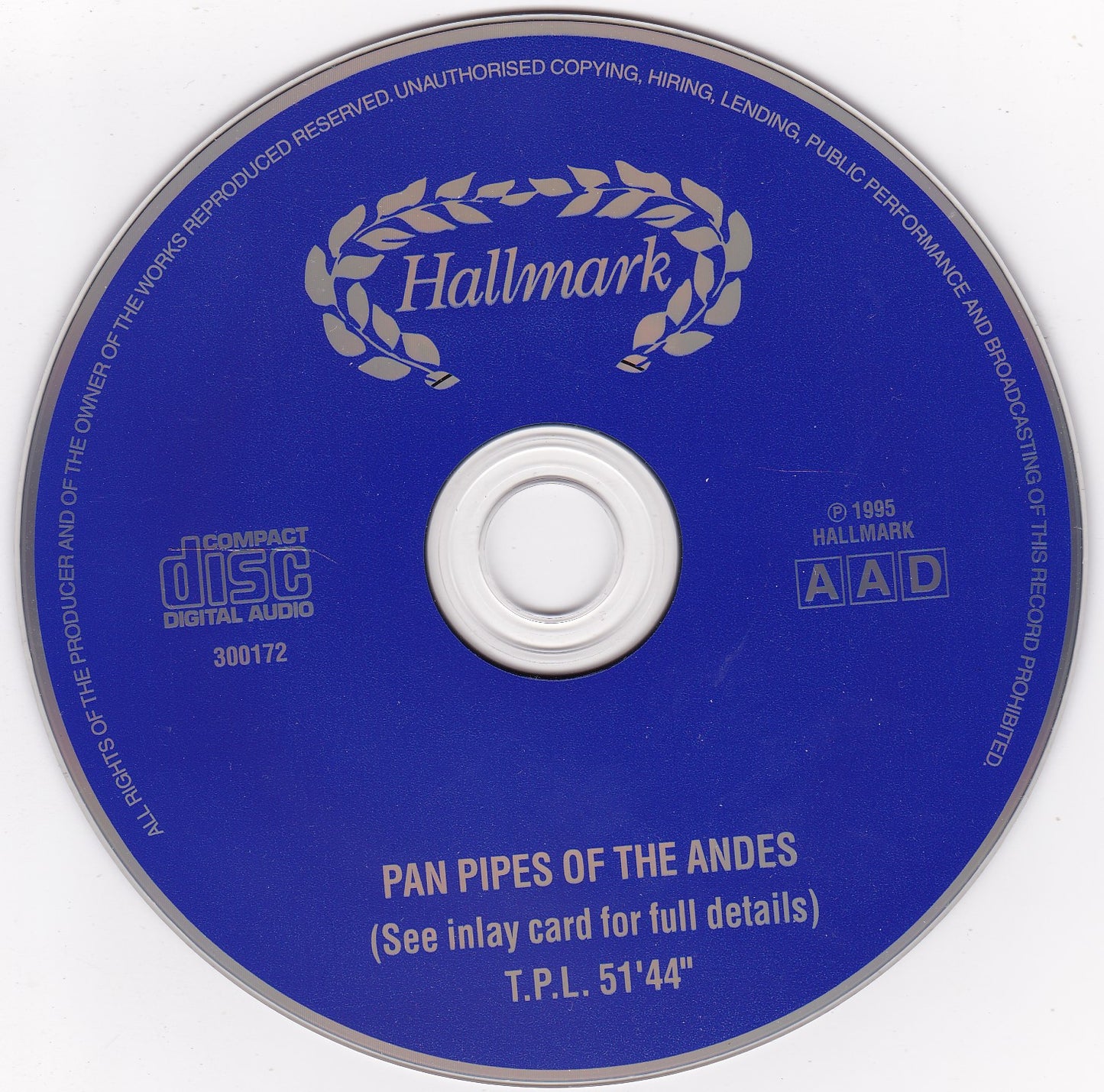 Various – Pan Pipes Of The Andes (1995) CD album