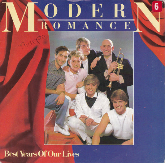 Modern Romance – Best Years Of Our Lives (WEA,1982) 7" vinyl P/S single VG/VG