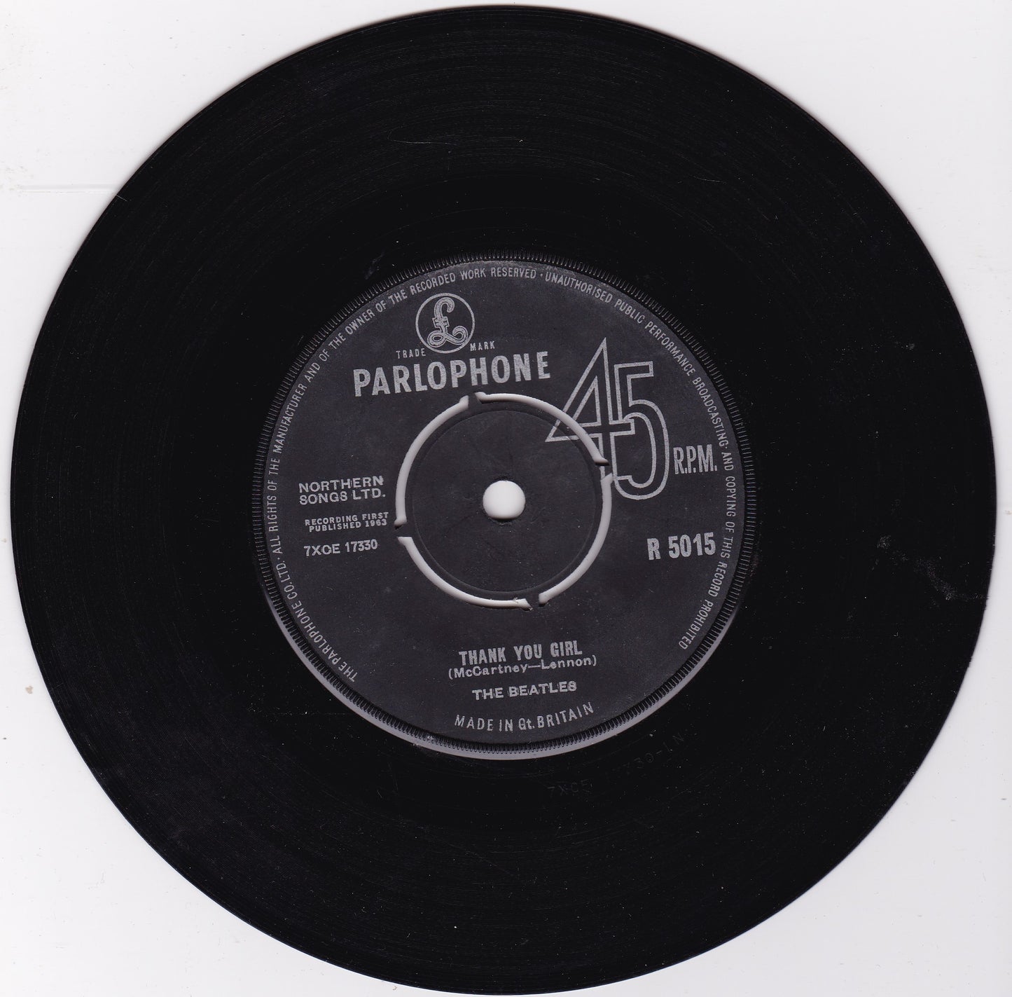 The Beatles – From Me To You (Parlophone, 1963) 7" vinyl single VG/-