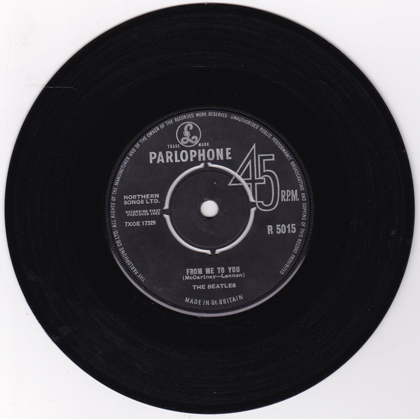 The Beatles – From Me To You (Parlophone, 1963) 7" vinyl single VG/-