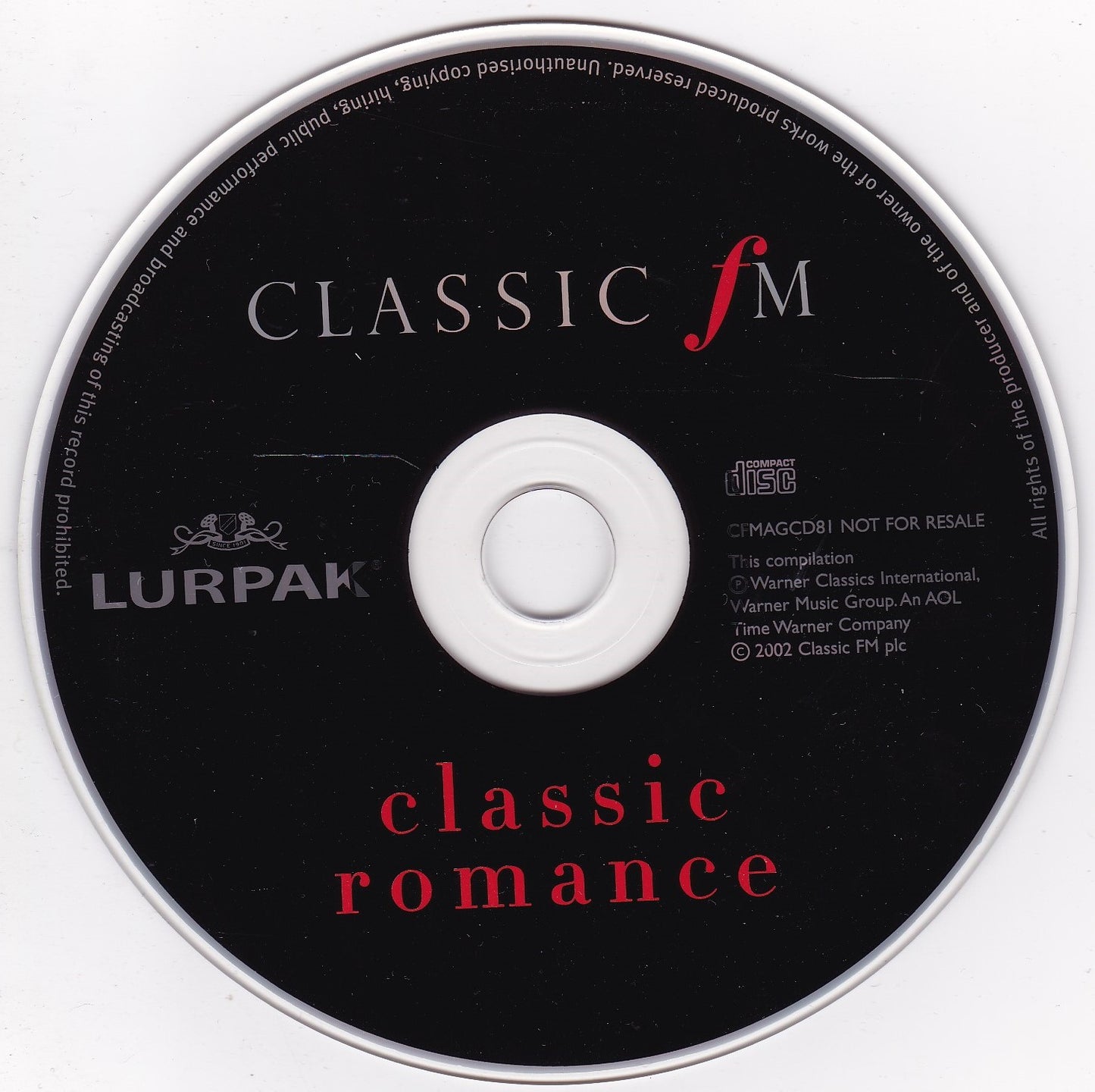 Various ‎– Classic Romance (Music For Lovers) (2002) CD album