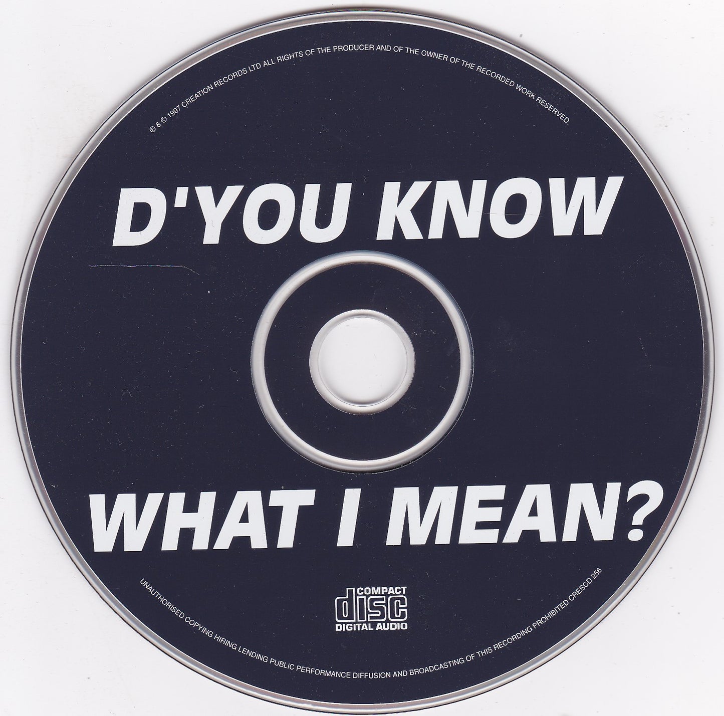 Oasis – D'You Know What I Mean? (1997) CD single digipak