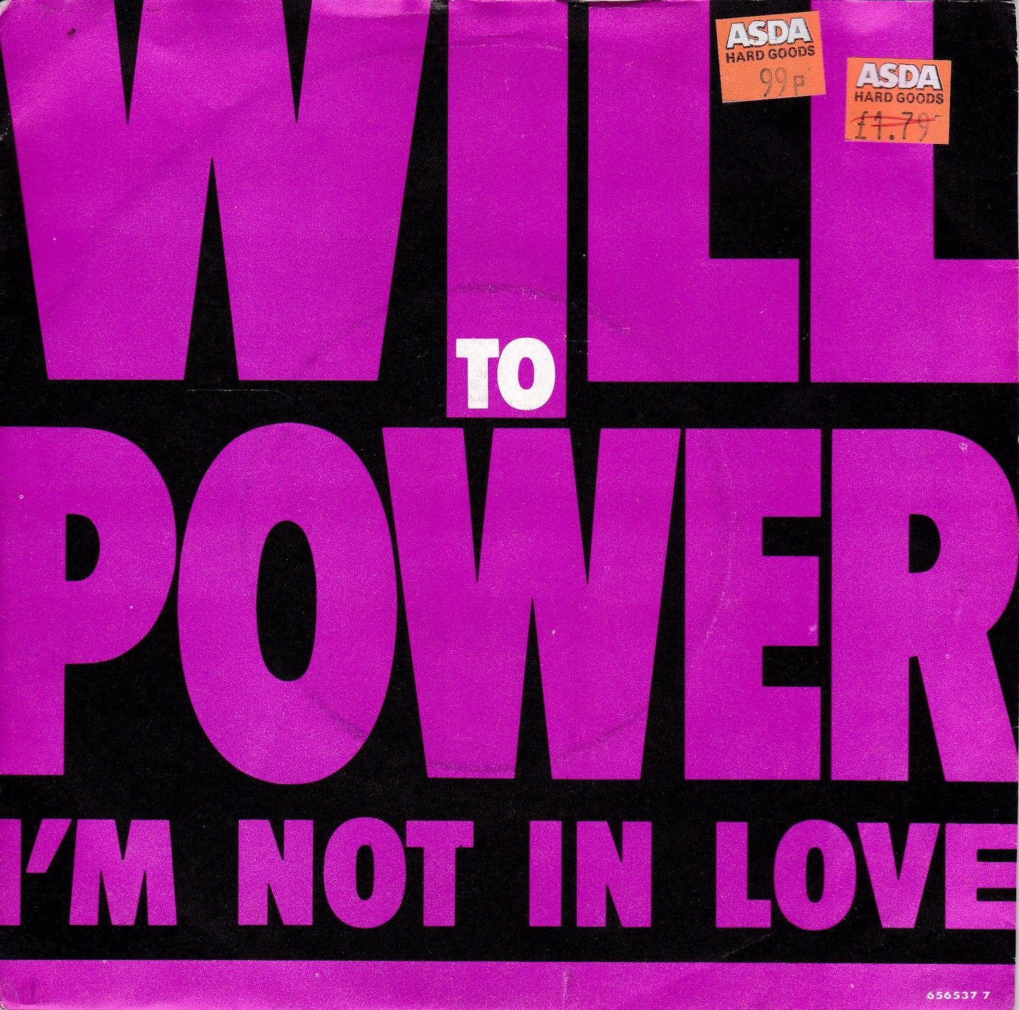 Will To Power – I'm Not In Love (Epic, 1990) 7" vinyl single VG/VG