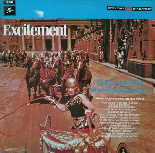 Ron Goodwin And His Orchestra – Excitement! (Columbia 1970) 12" vinyl LP VG/VG