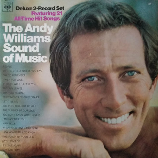 Andy Williams ‎– The Andy Williams Sound Of Music (CBS 1968) 2x12" vinyl LP VG/VG