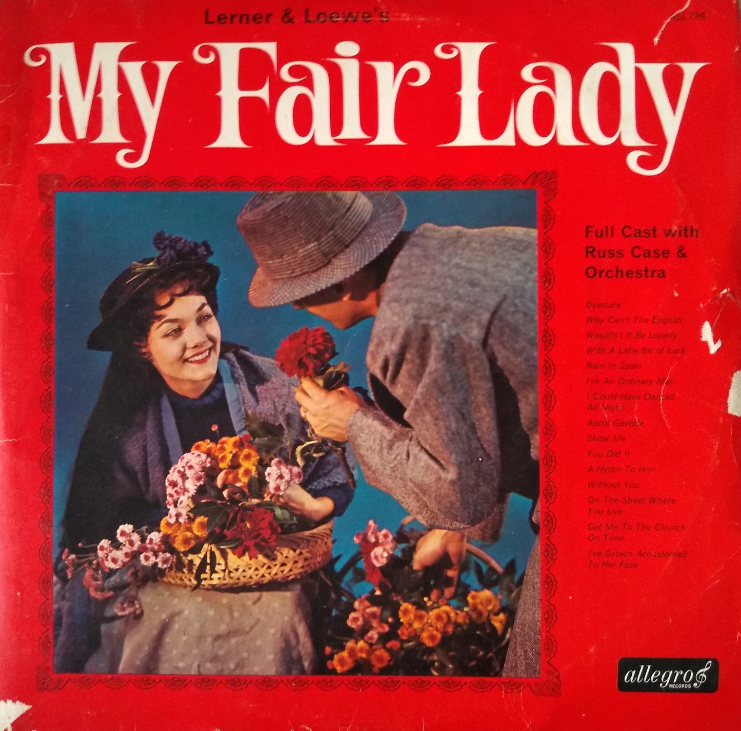 Full Cast, Russ Case & Orchestra – My Fair Lady (Allegro 1964) 12" vinyl LP VG/G mono