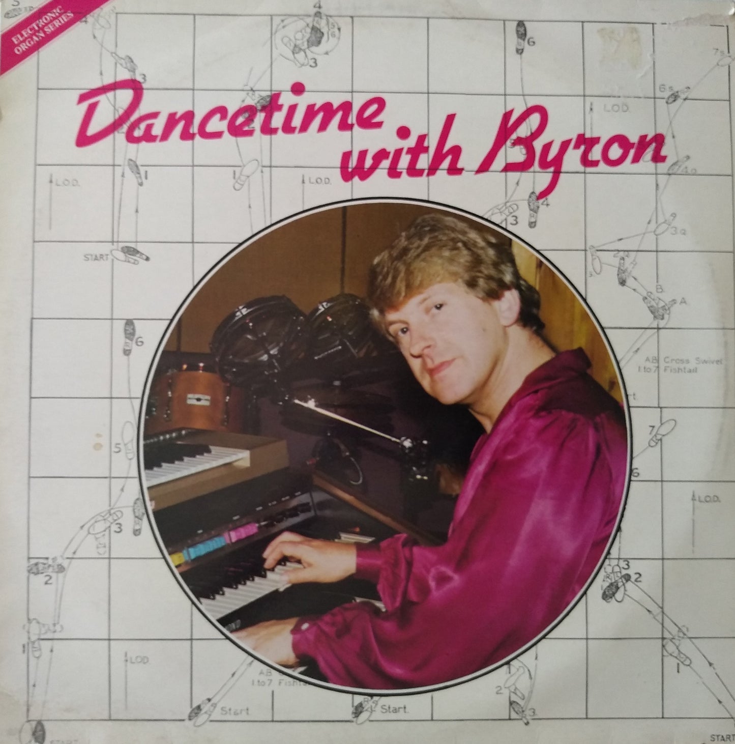 Byron Jones ‎– Dancetime With Byron (Grosvenor 1983) 12" vinyl LP VG/G+