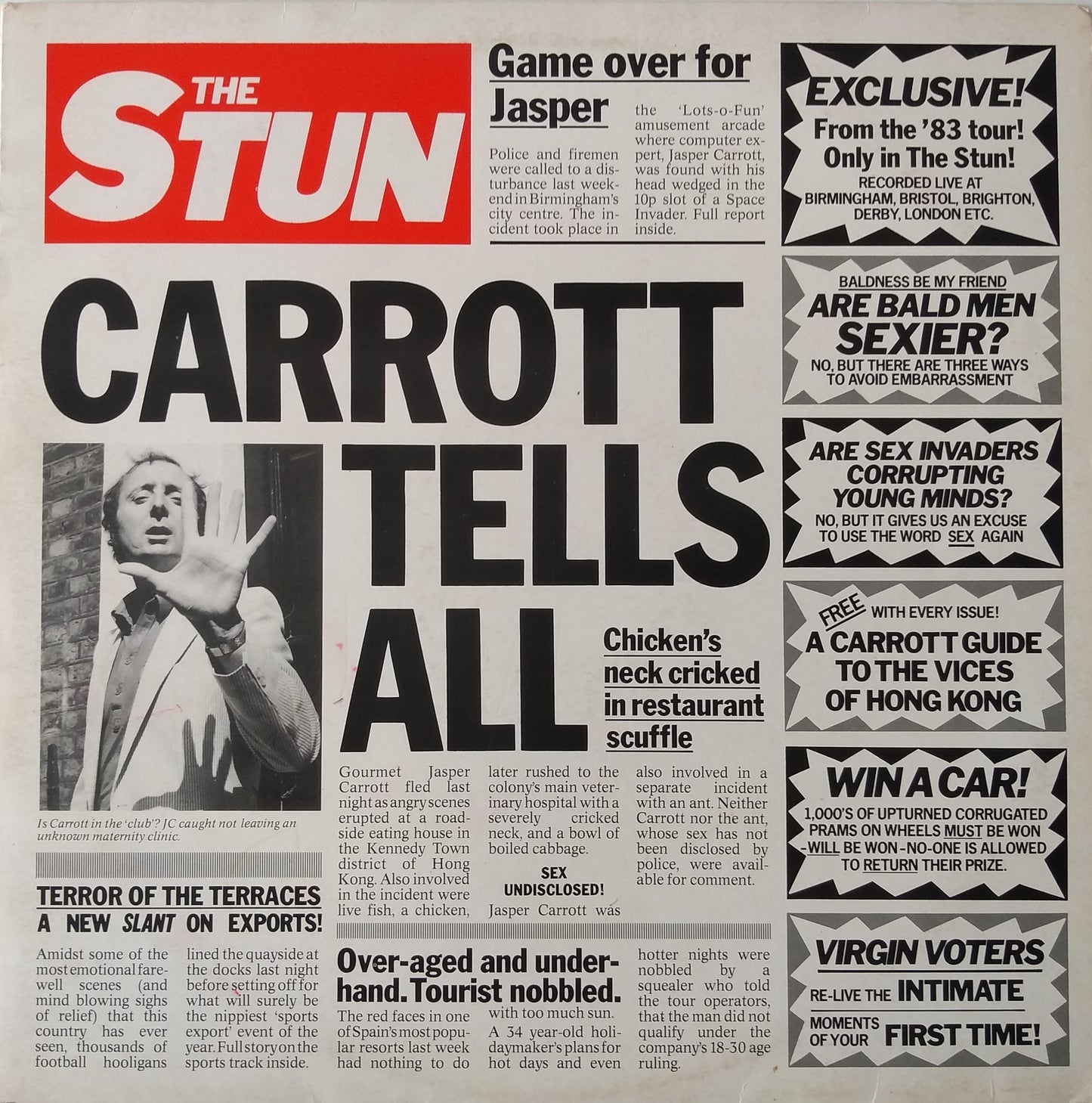 Jasper Carrott – The Stun (Carrott Tells All) (DJM 1983) 12" vinyl LP VG/VG