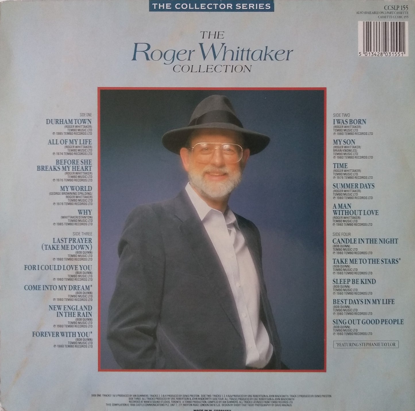 Roger Whittaker – The Roger Whittaker Collection (Castle 1986) 2x12" vinyl LP VG/VG