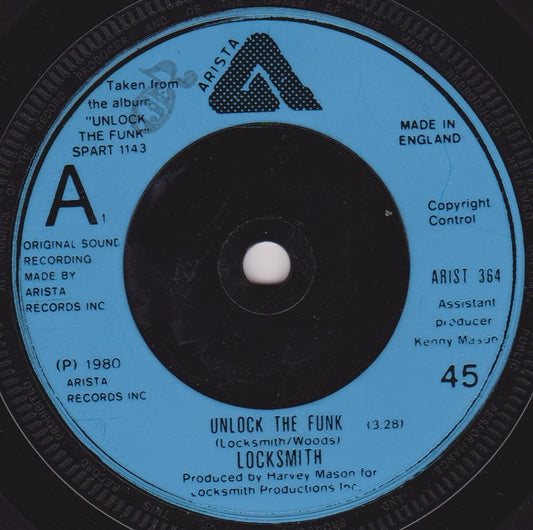 Locksmith - Unlock The Funk (Arista 1980) 7" vinyl single VG/-