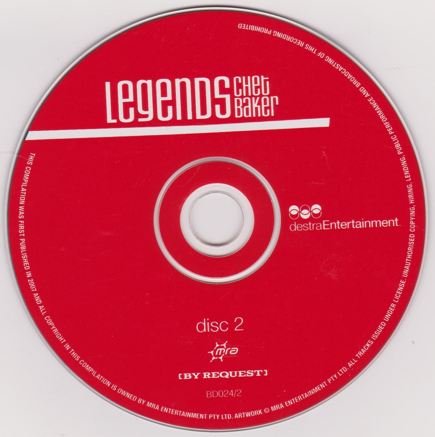 Chet Baker - Legends 2xCD album compilation