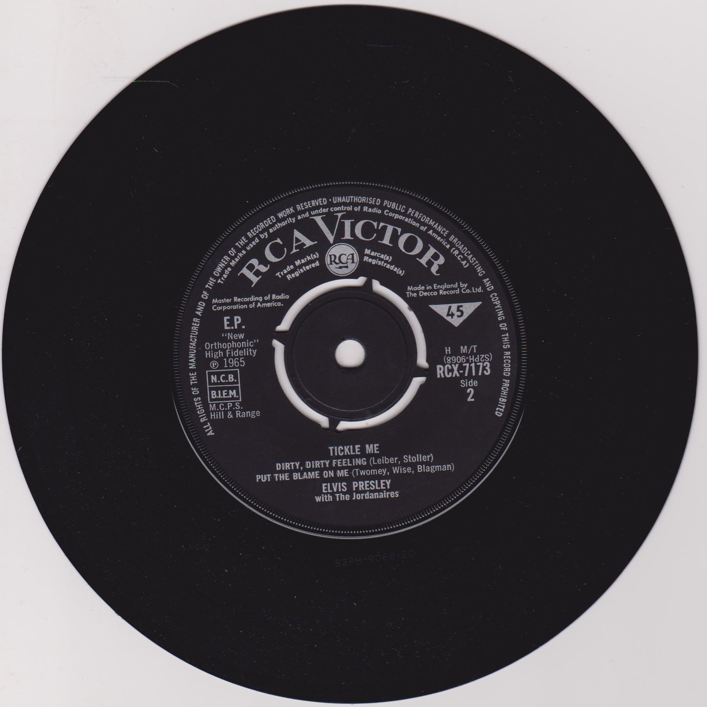 Elvis Presley With The Jordanaires – Tickle Me (RCA 1965) 7" vinyl P/S EP VG/VG