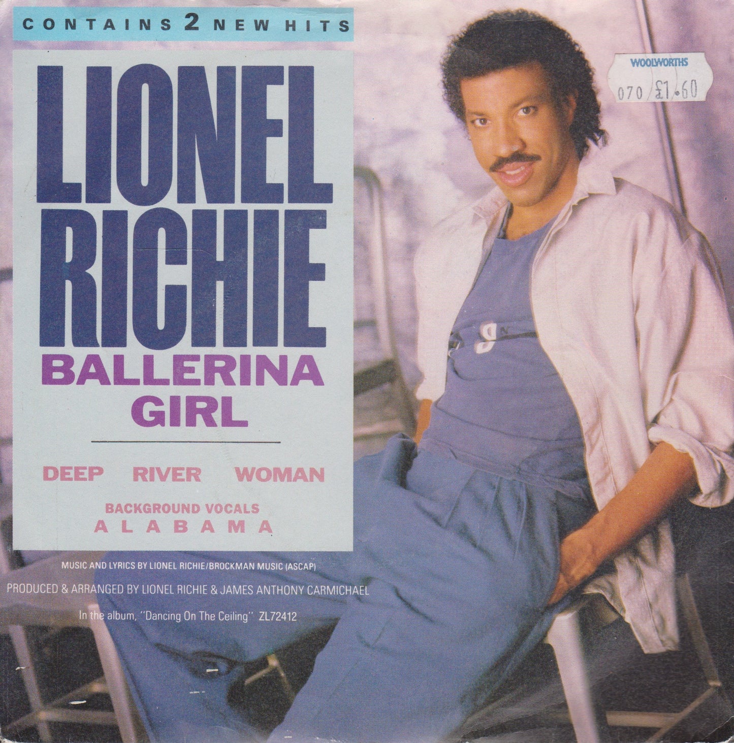 Lionel Richie – Ballerina Girl (Motown 1986) 7" vinyl P/S single VG/VG