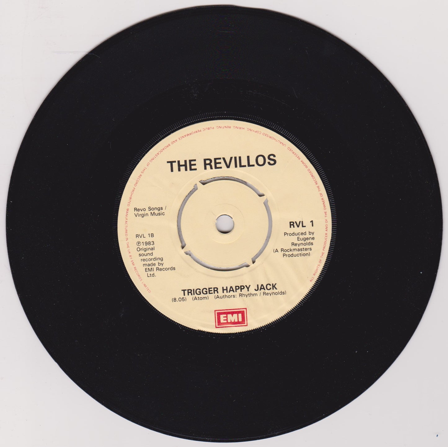 The Revillos ‎– Bitten By A Love Bug (EMI 1983) 7" vinyl P/S single VG/VG