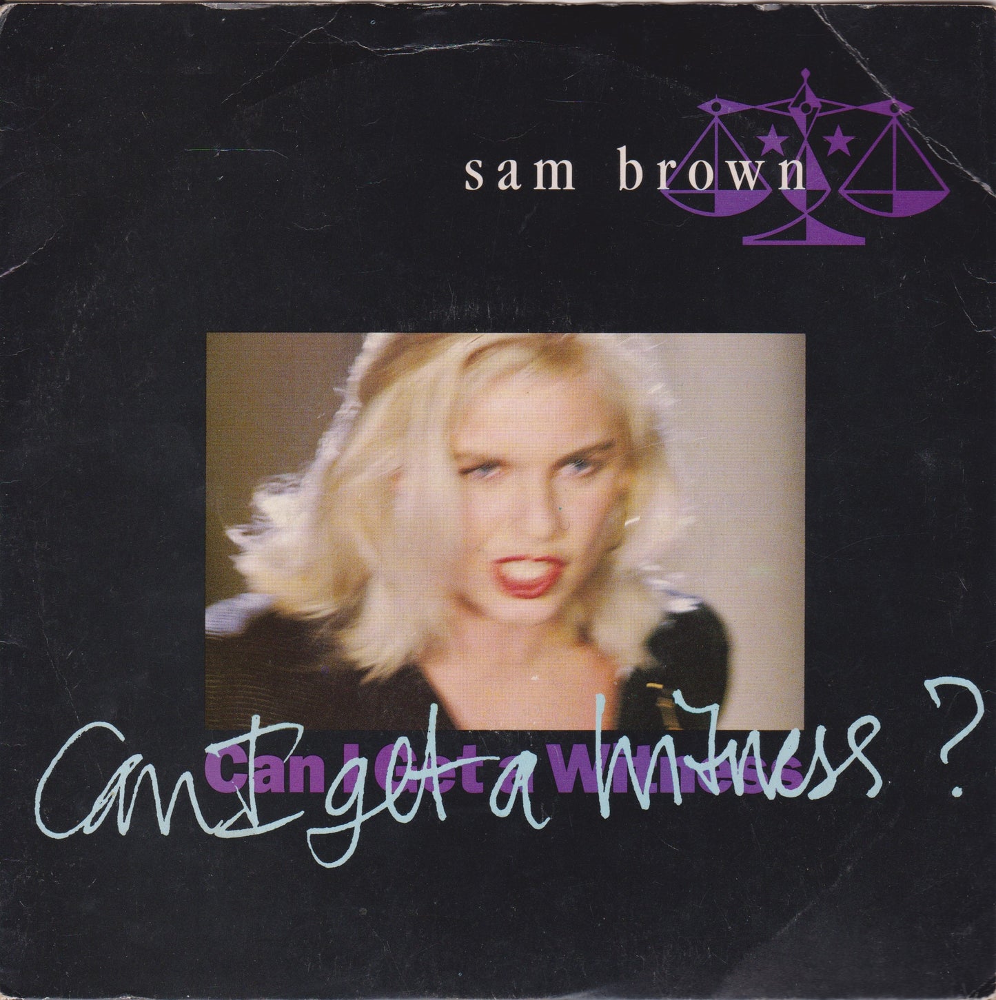 Sam Brown – Can I Get A Witness (A&M 1989) 7" vinyl P/S single VG/VG