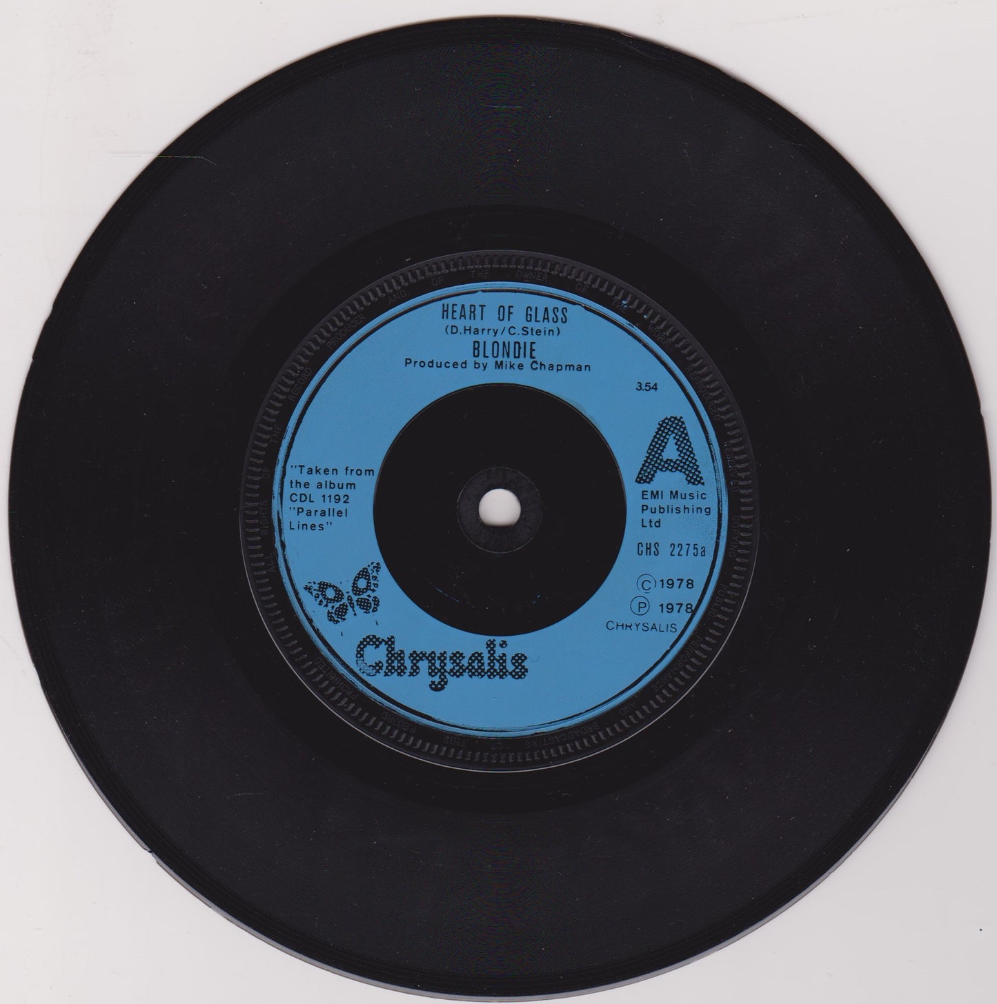 Blondie ‎– Heart Of Glass (Chrysalis 1979) 7" vinyl P/S single VG/VG