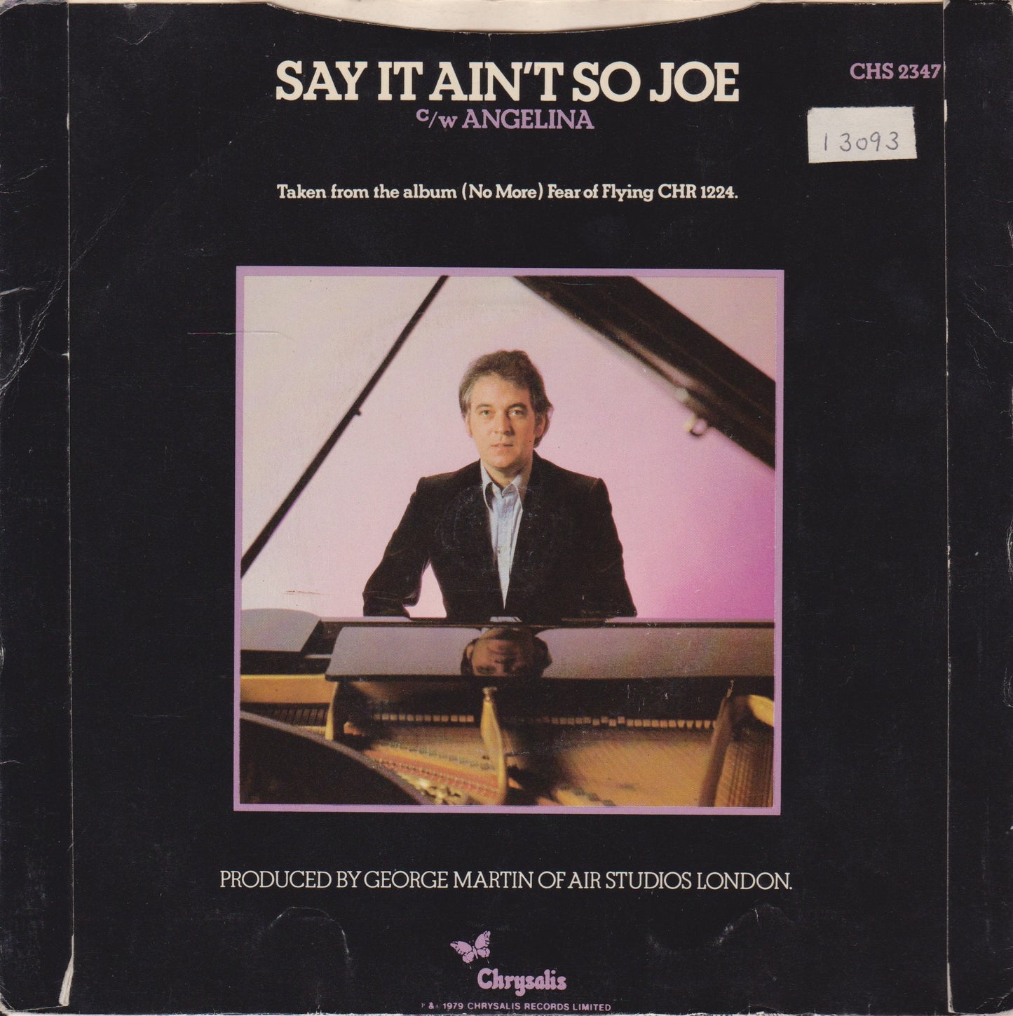 Gary Brooker – Say It Ain't So Joe (Chrysalis 1979) 7" vinyl P/S single VG/VG