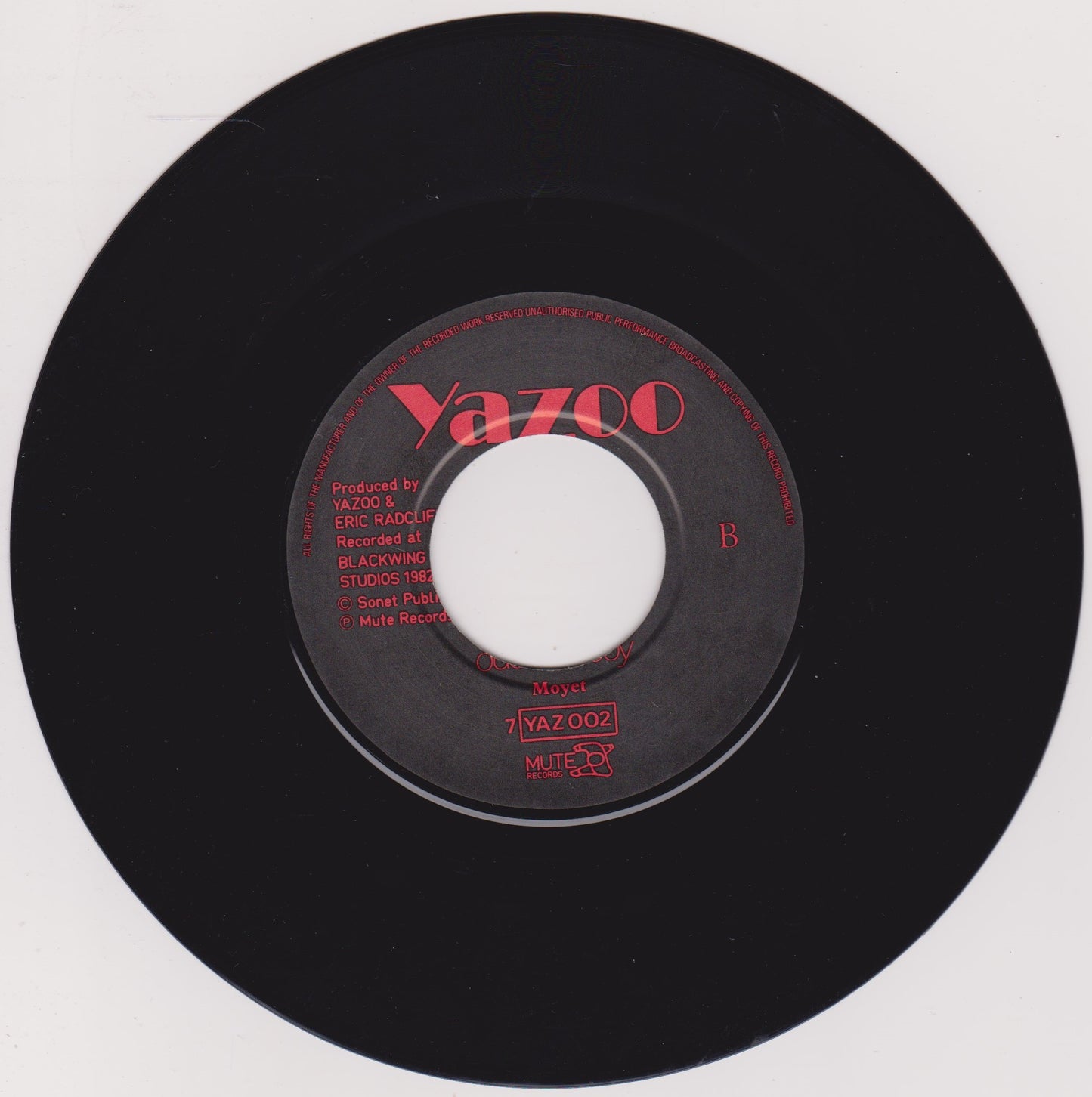 Yazoo – The Other Side Of Love (Mute 1982) 7" vinyl  single VG/- jukebox