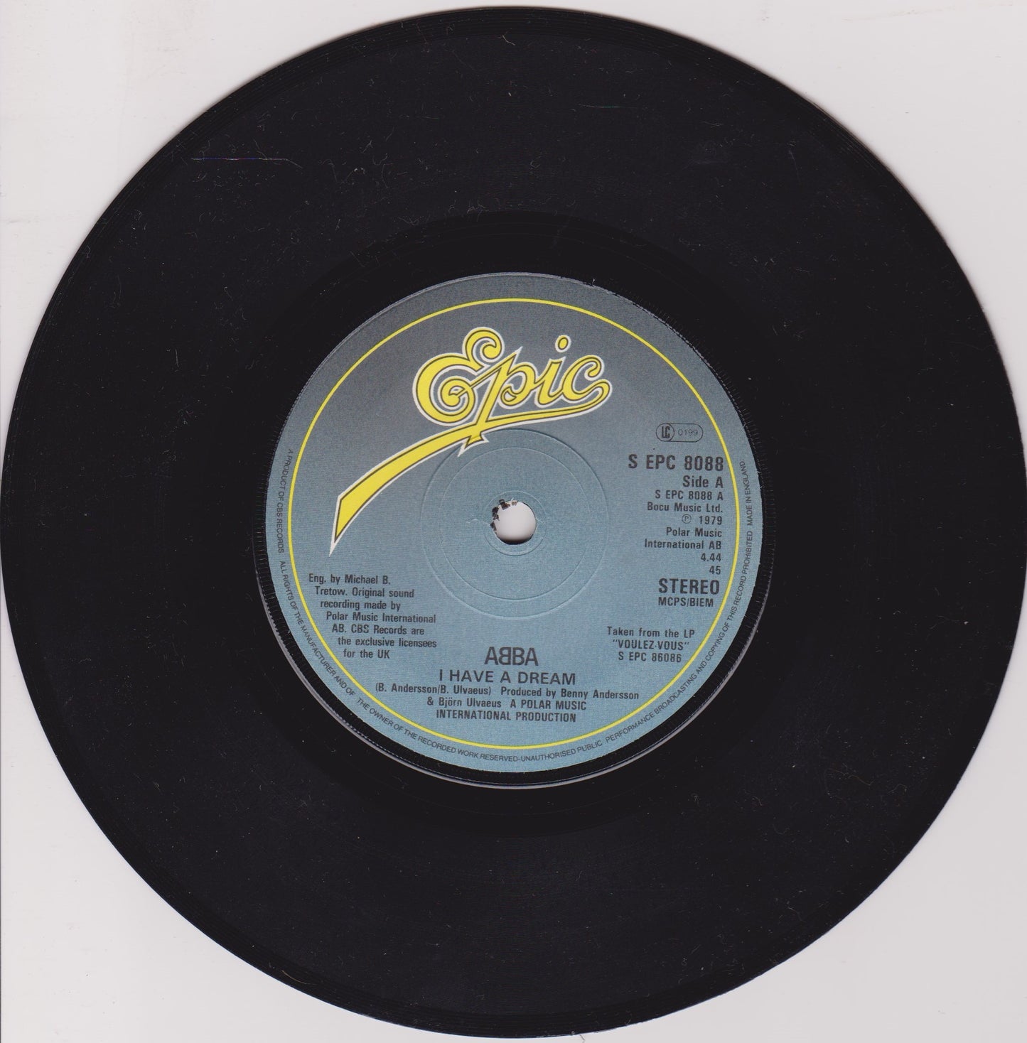 ABBA – I Have A Dream (Epic, 1979) 7" vinyl single VG/VG