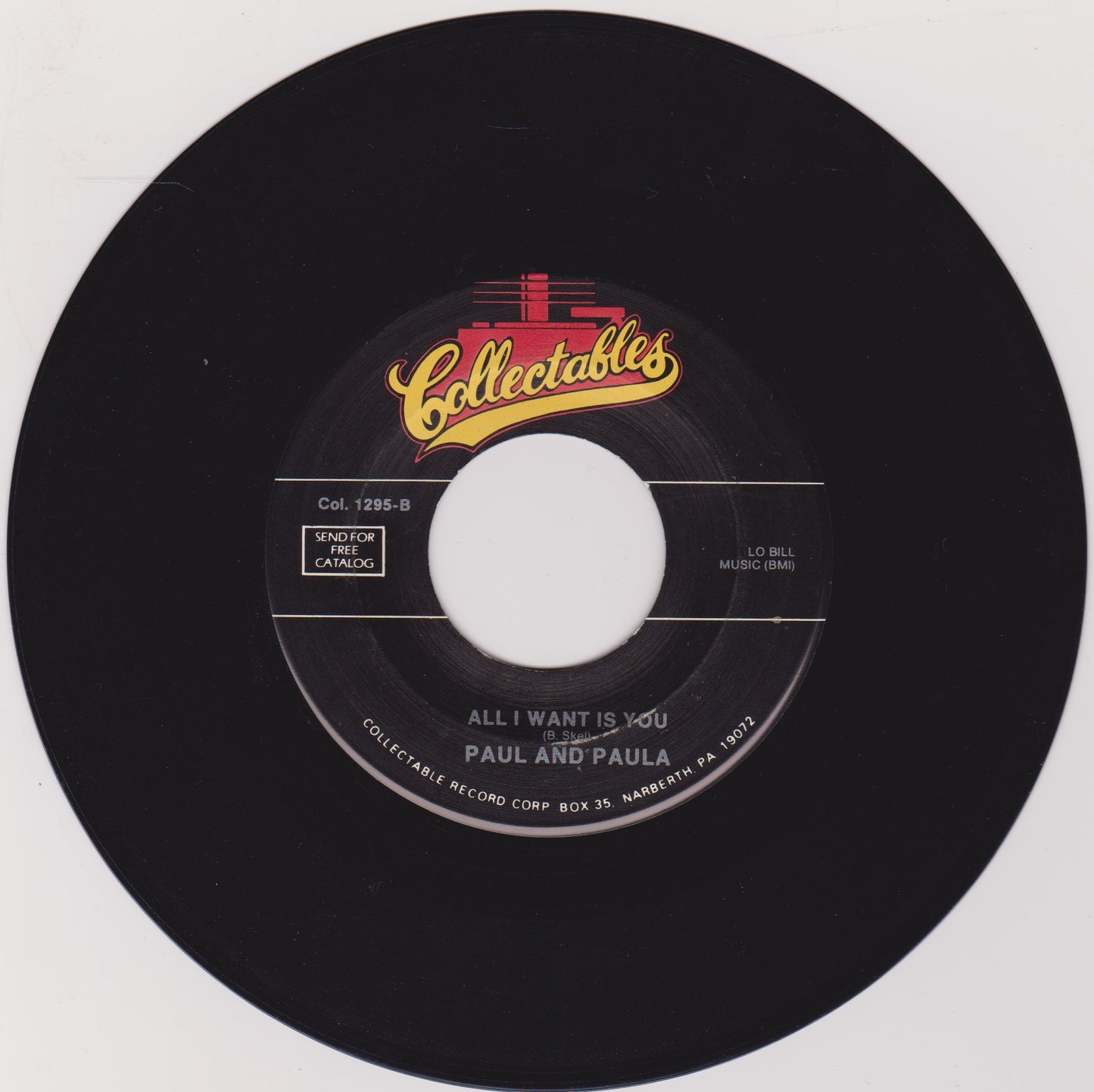 Paul And Paula – Hey Paula (Collectables) 7" vinyl US single VG/- jukebox centre