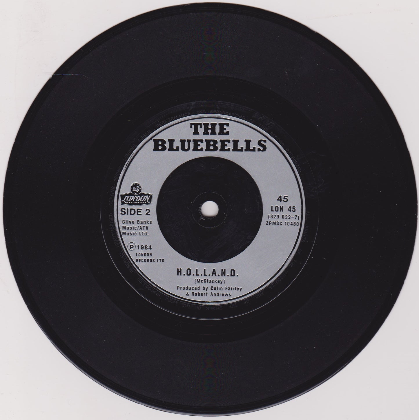 The Bluebells – I'm Falling (London 1984) 7" vinyl P/S single VG/VG