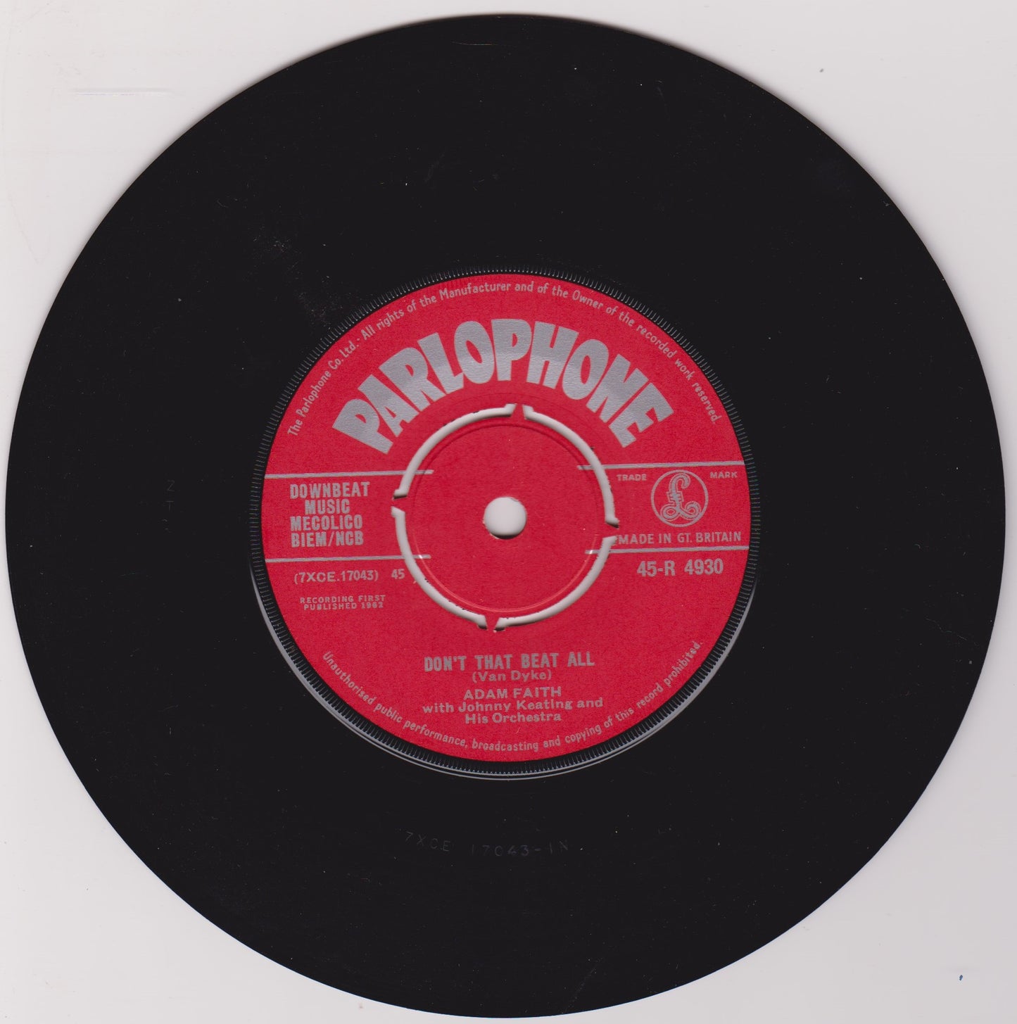 Adam Faith – Mix Me A Person (1962) 7" vinyl single VG/-