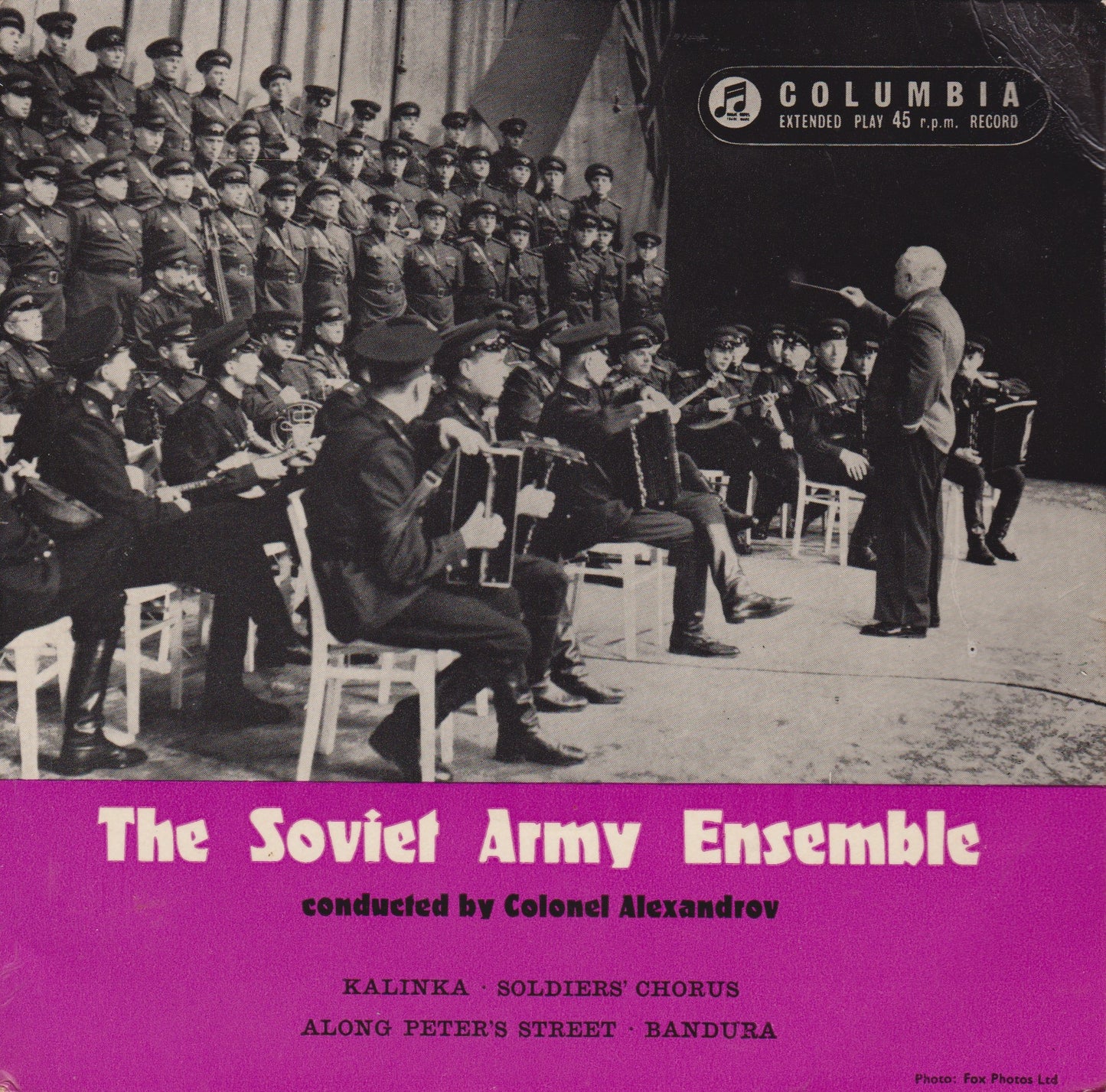 The Soviet Army Ensemble - Kalinka (Columbia 1960) 7" vinyl P/S EP VG/VG