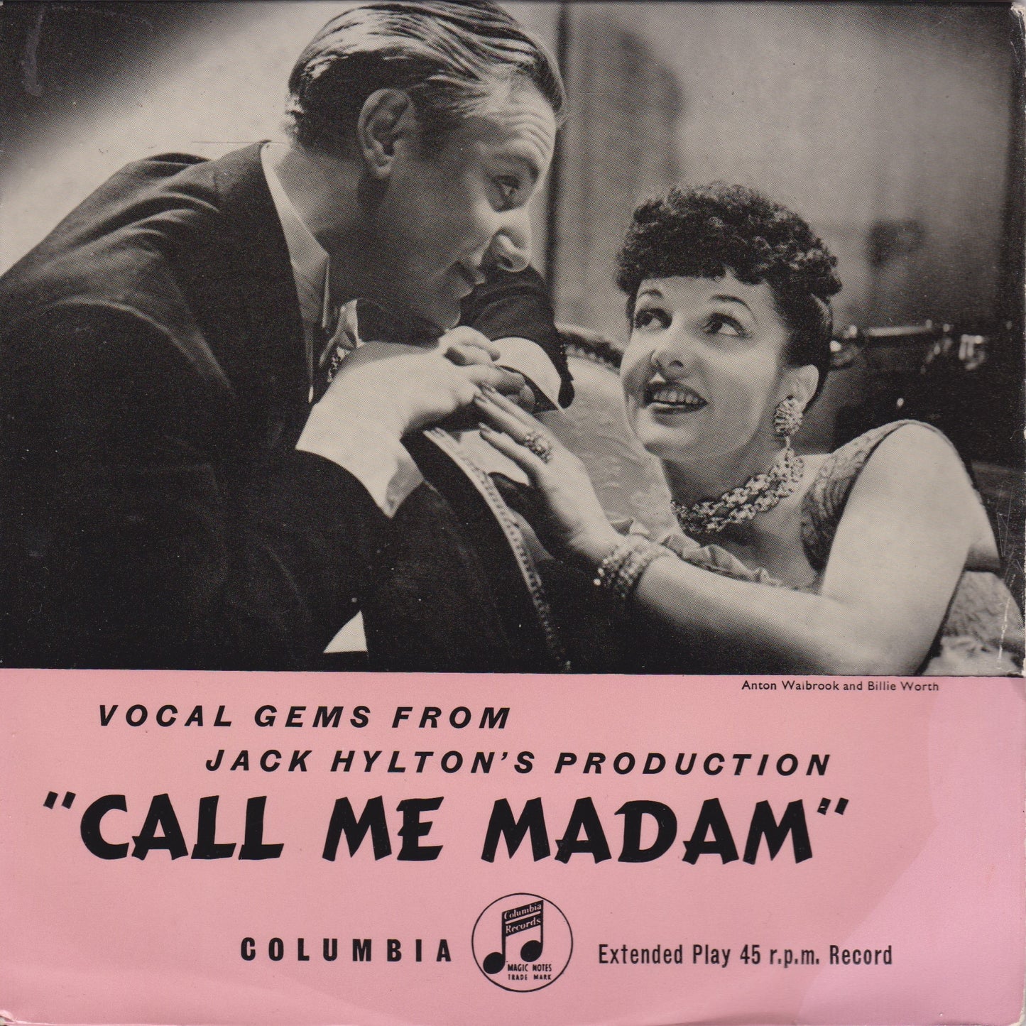 Billie Worth, Anton Walbrook, Jeff Warren, Shani Wallis ‎– Vocal Gems From "Call Me Madam"