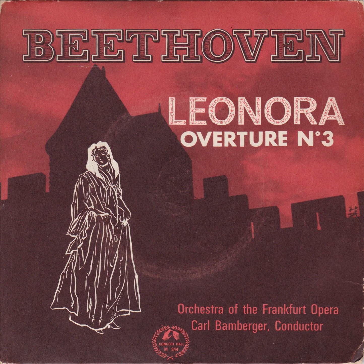 Beethoven, Carl Bamberger – Leonora Overture Nº 3 7" vinyl P/S EP VG/VG