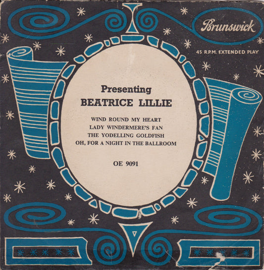 Beatrice Lillie ‎– Presenting Beatrice Lillie (Brunswick) 7" vinyl P/S EP VG/VG