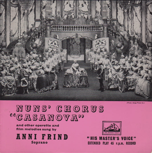 Anni Frind – Nuns' Chorus "Casanova" (HMV) 7" vinyl P/S EP VG/VG