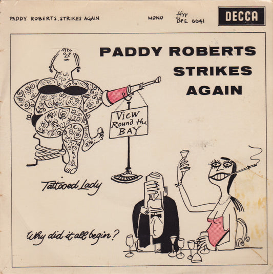 Paddy Roberts - Paddy Roberts Strikes Again (Decca 1960) 7" vinyl P/S EP VG/VG