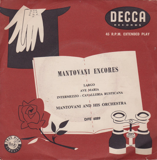 Mantovani And His Orchestra ‎– Mantovani Encores (Decca) 7" vinyl EP VG/VG