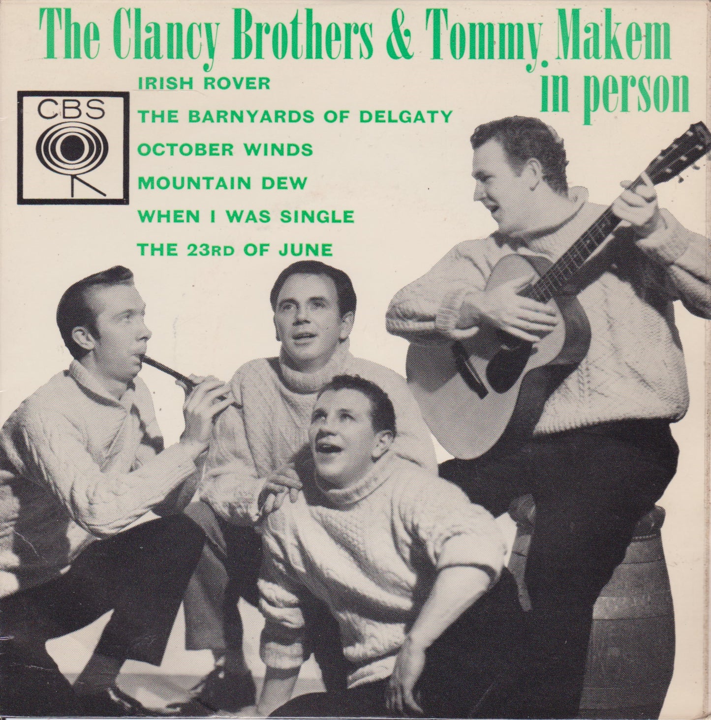 The Clancy Brothers & Tommy Makem ‎– In Person 7" vinyl P/S EP VG/VG