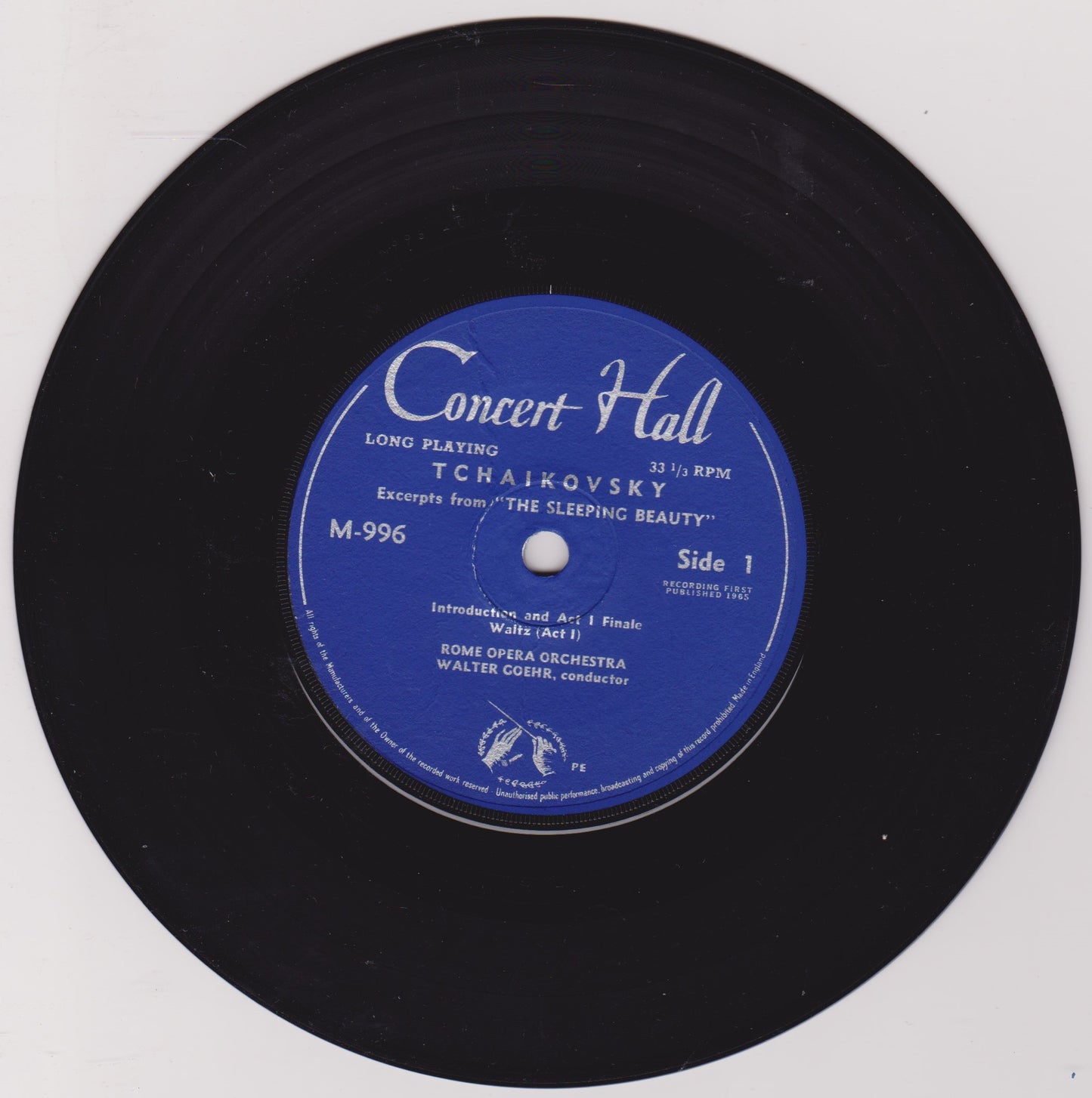 Tchaikovsky, Rome Opera Orchestra – The Sleeping Beauty 7" vinyl P/S EP VG/VG