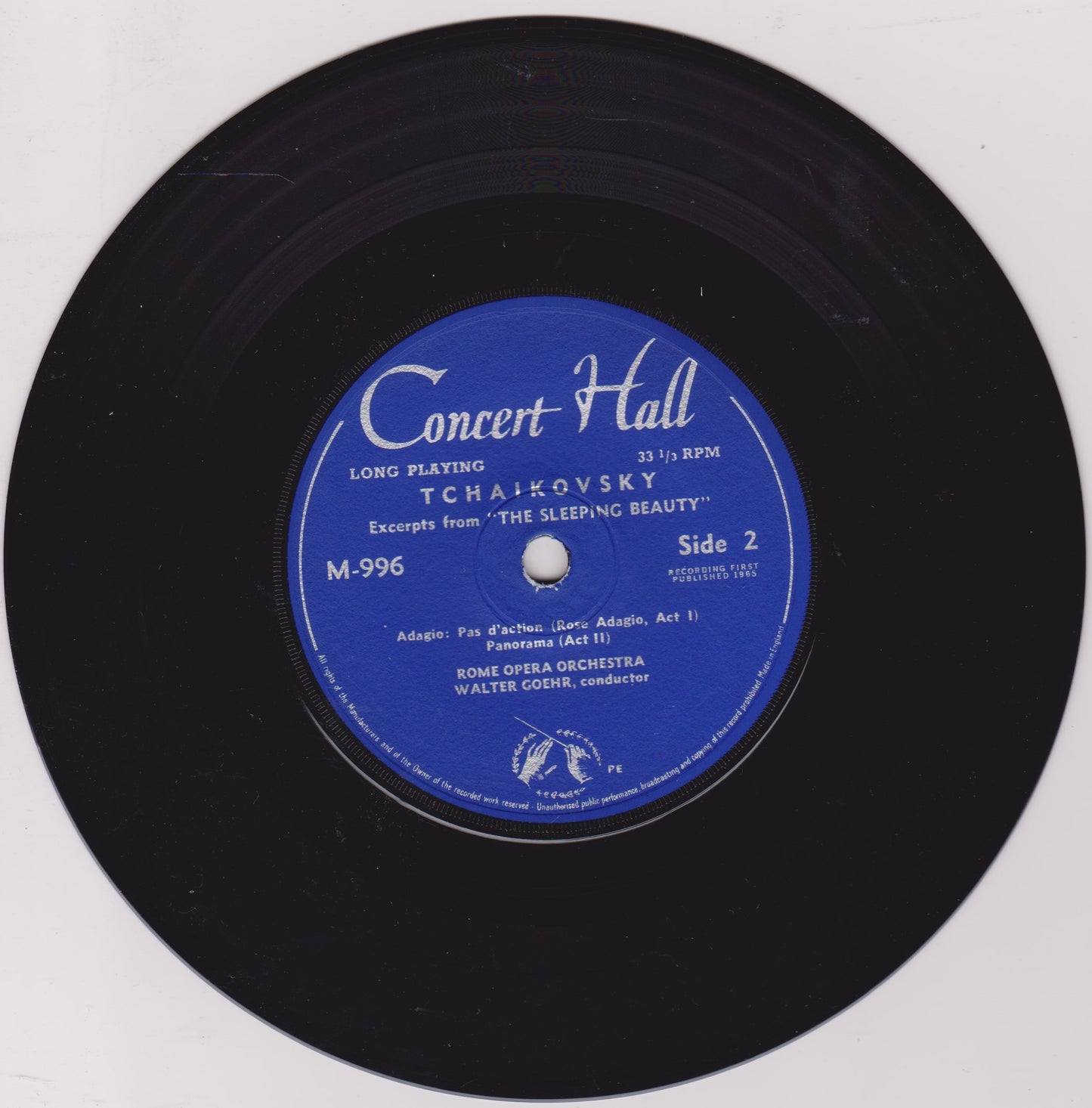 Tchaikovsky, Rome Opera Orchestra – The Sleeping Beauty 7" vinyl P/S EP VG/VG