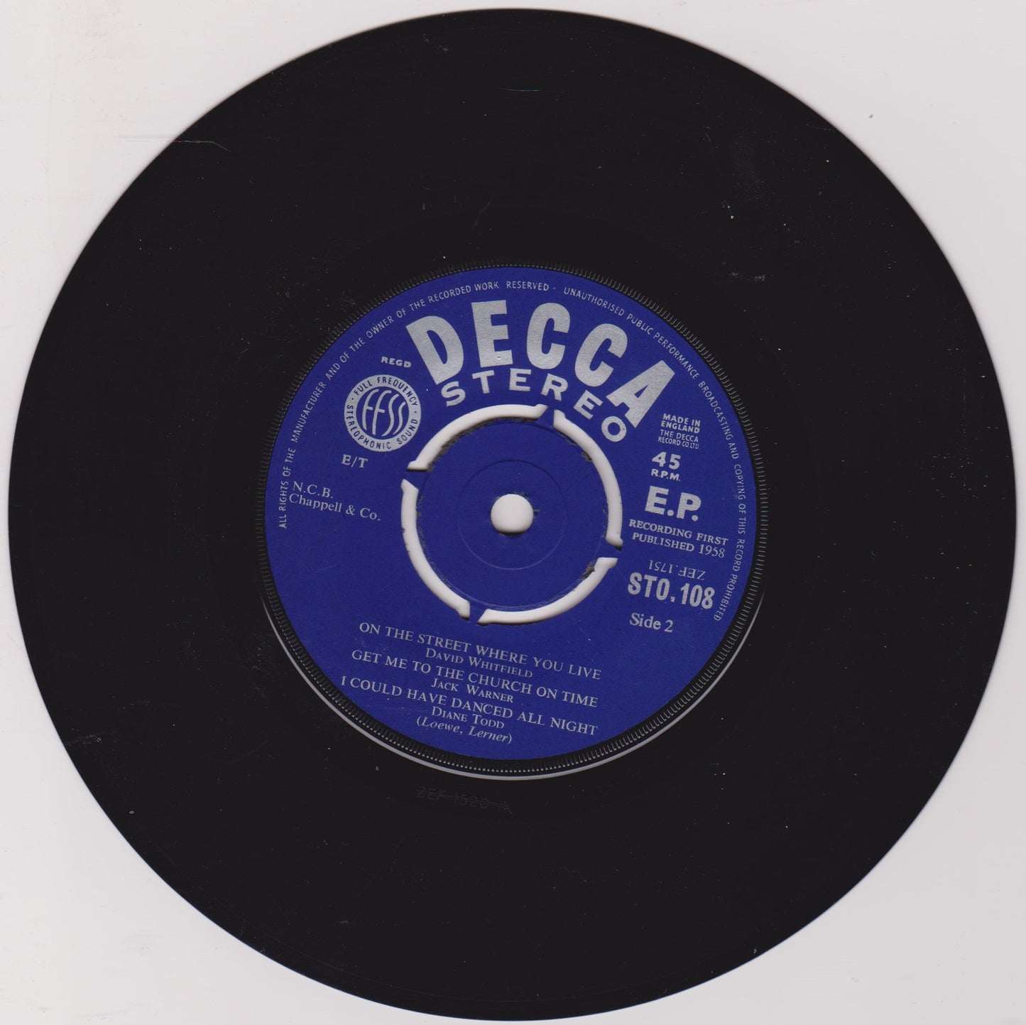 Various – My Fair Lady (Decca 1958) 7" vinyl P/S EP VG/VG