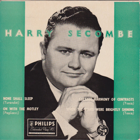 Harry Secombe – When The Stars Were Brightly Shining 7" vinyl P/S EP VG/VG