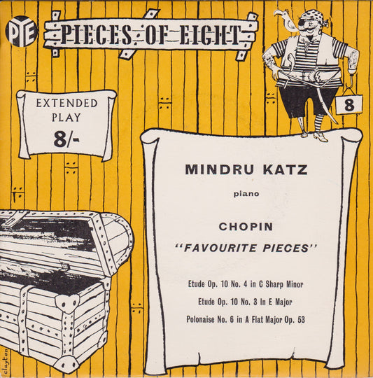 Chopin, Mindru Katz – Favourite Pieces (Pye 1959) 7" vinyl P/S EP VG/VG