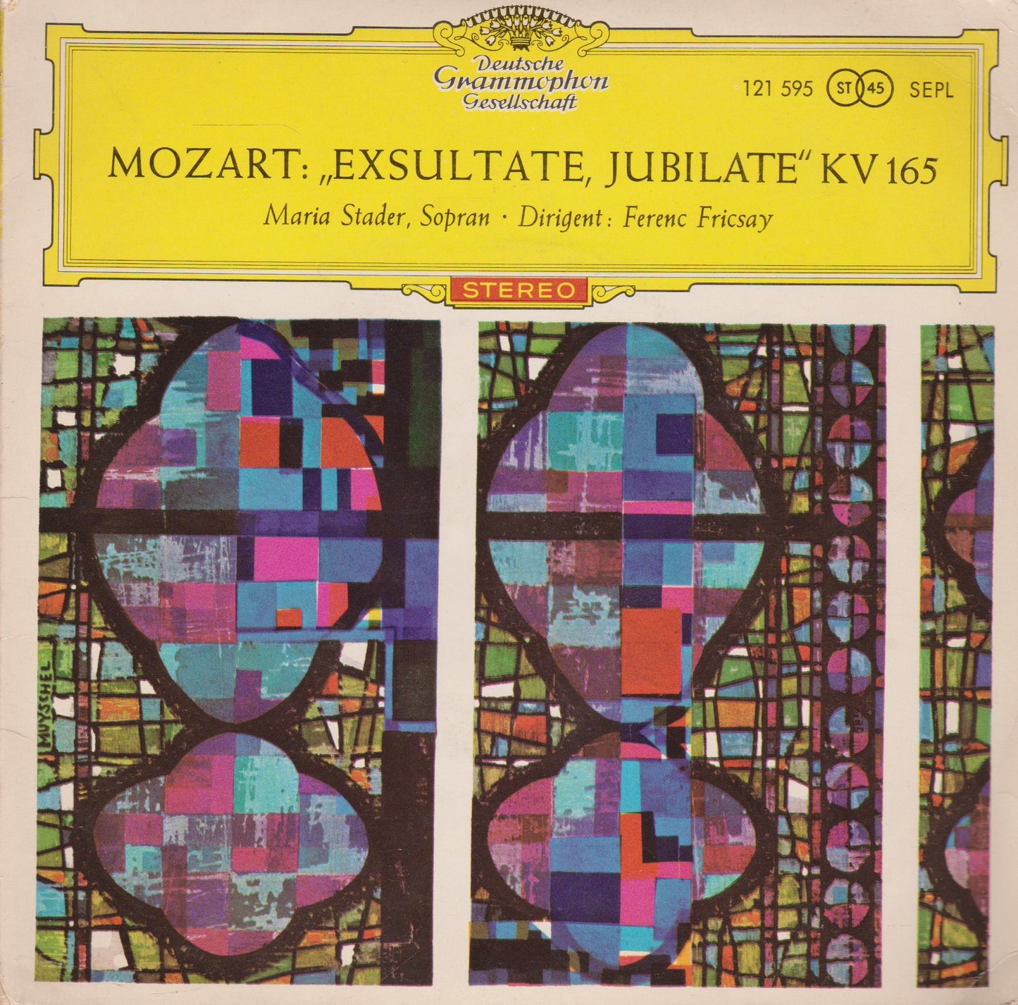 Mozart – Maria Stader, Ferenc Fricsay – Exsultate, Jubilate 7" vinyl P/S EP VG/VG German