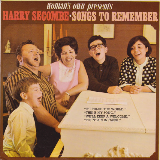 Harry Secombe – Songs To Remember (Woman's Own) 7" vinyl P/S EP VG/VG